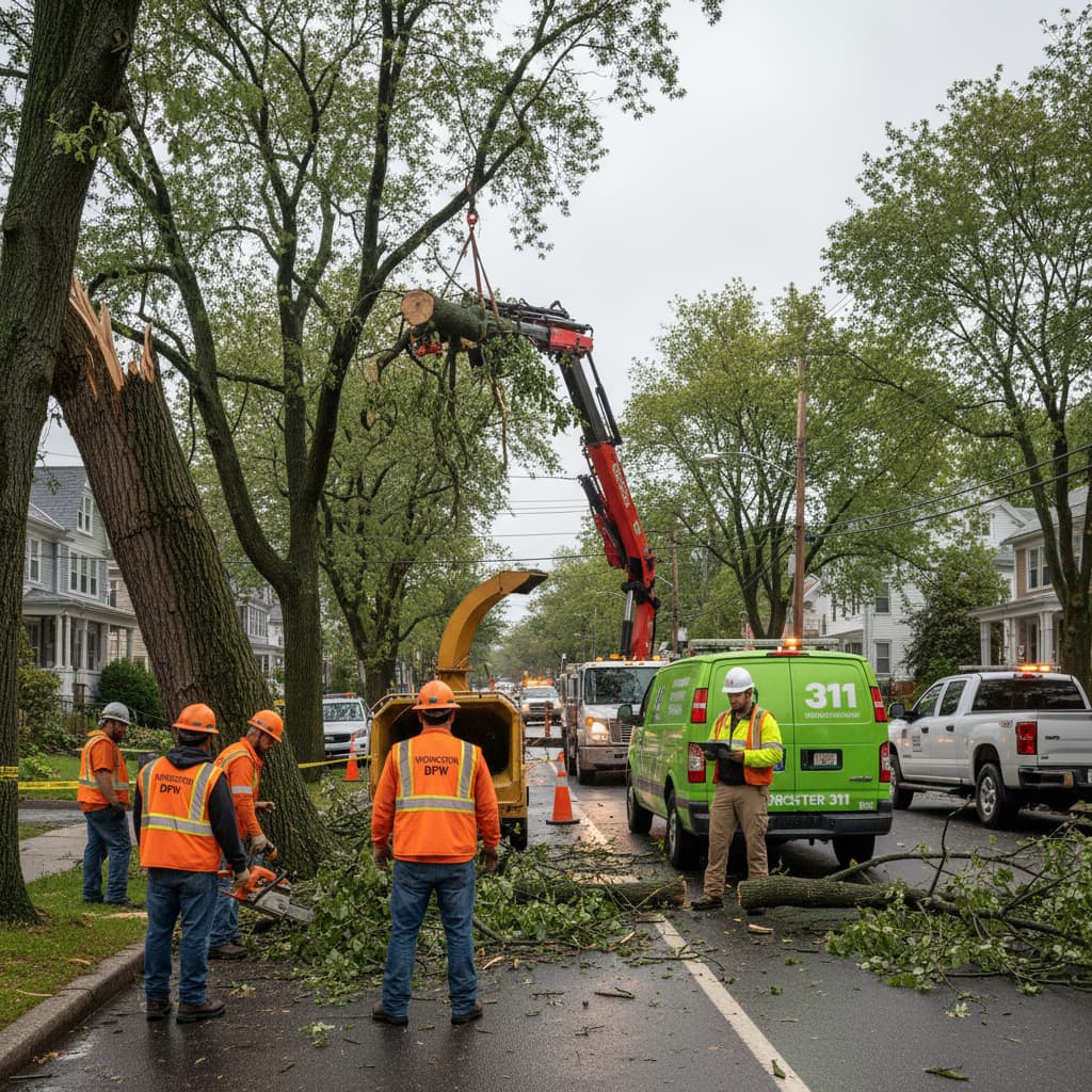 storm damage cleanup worcester